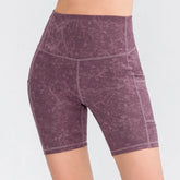 Women's Yoga Shorts with Pocket Running Tights Short